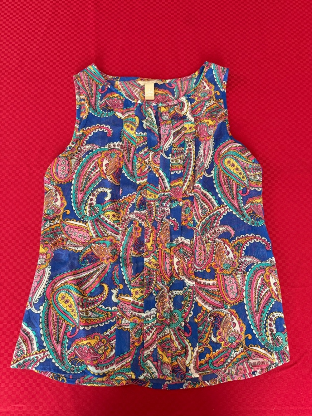 Banana Republic Paisley Sleeveless Camisole in Blue and Multicolor